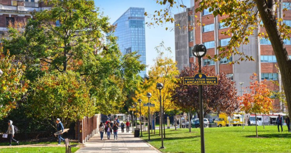 Photo of Lancaster Walk on Drexel's Main Campus